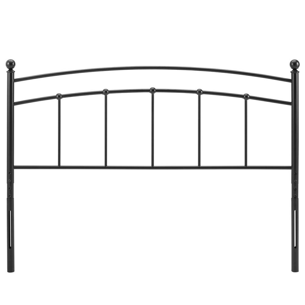 MODWAY Abigail Black Queen Metal Headboard