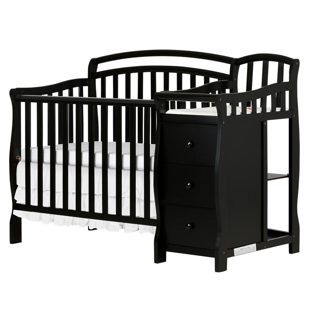 black mini crib