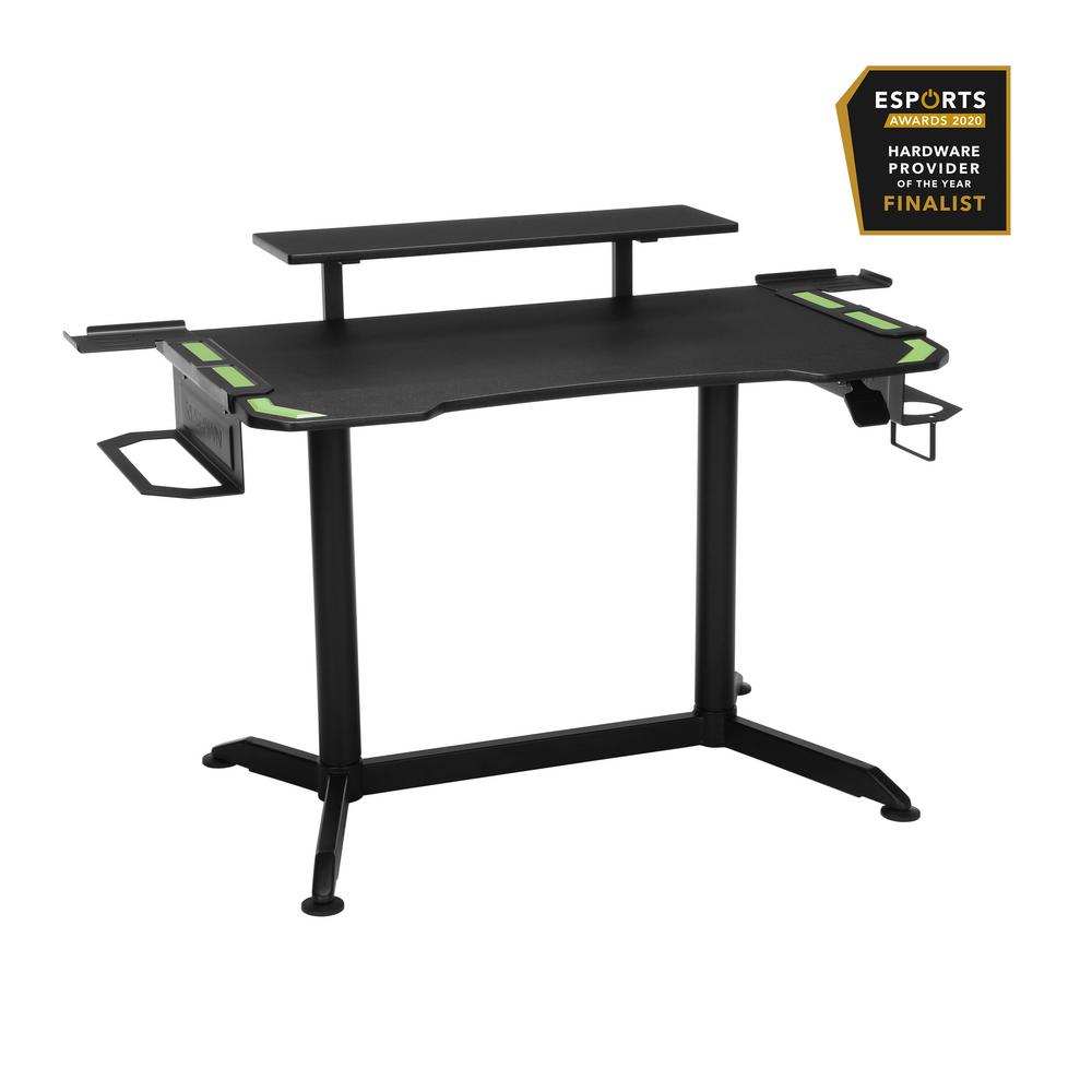 Unbranded 53 in. Rectangular Green Computer Desk with Adjustable Height ...