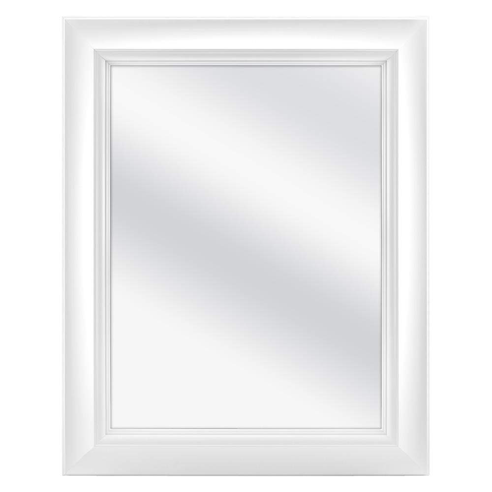 Home Decorators Collection 24 In W X 30 In H Fog Free Framed Recessed Or Surface Mount Bathroom Medicine Cabinet In White 45422 The Home Depot