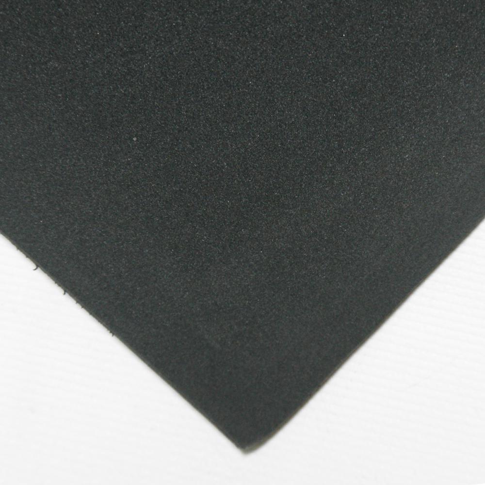 RubberCal Closed Cell Sponge Rubber Neoprene 1/4 in. x 39 in. x 78 in. Black Foam Rubber Sheet