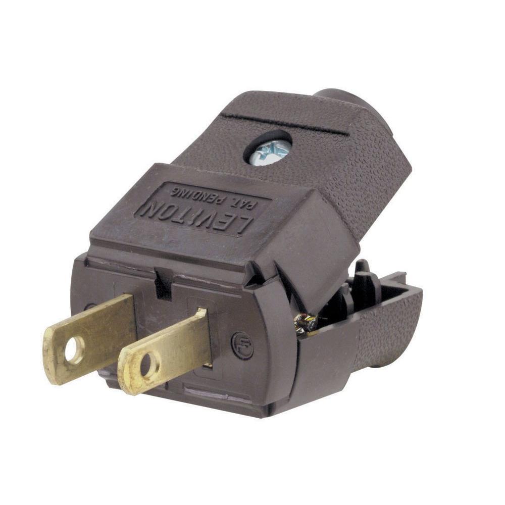 Leviton 15 Amp 125-volt 2-pole Light-duty Plug-r50-00101-00p