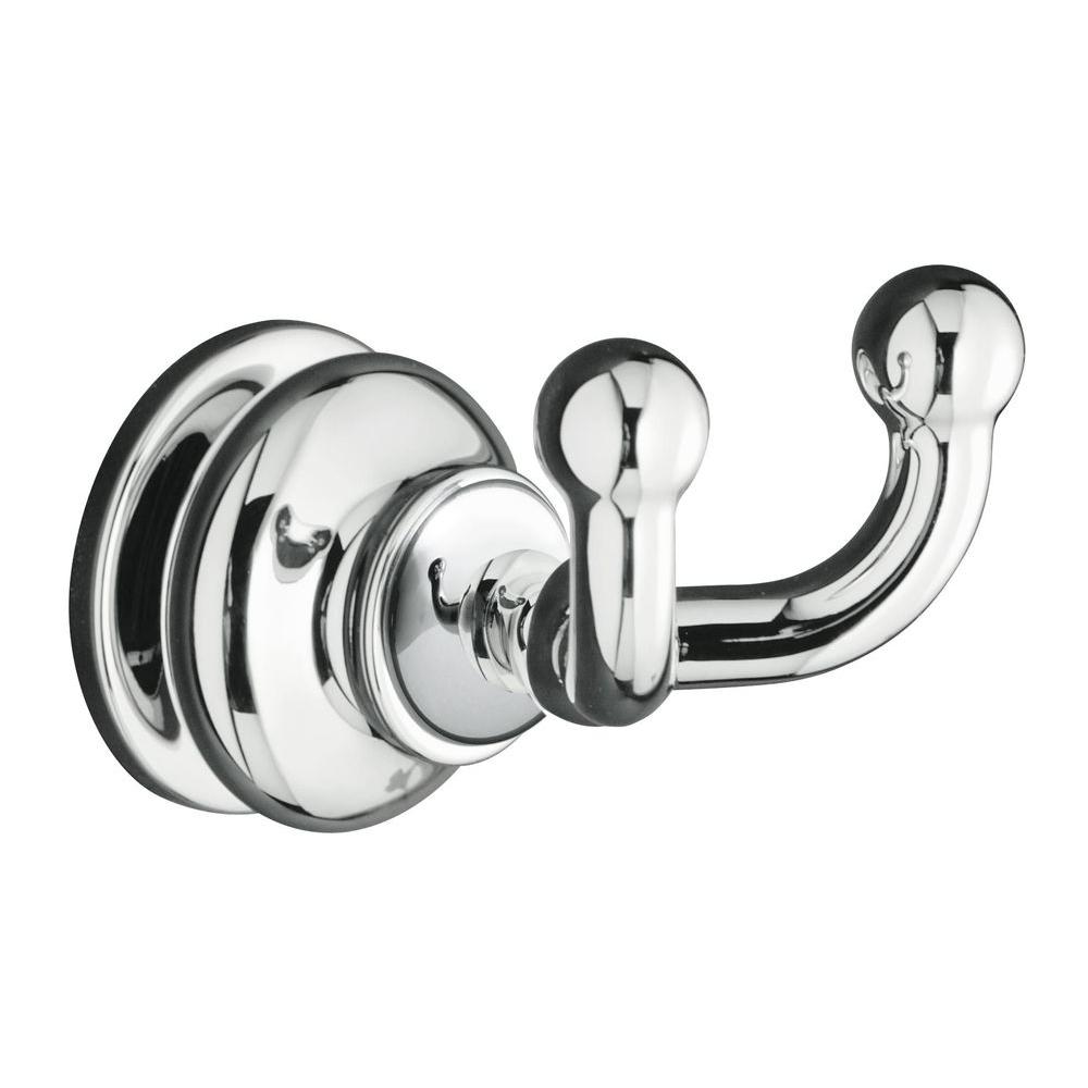 KOHLER Fairfax Double Robe Hook in Polished ChromeK12153CP The