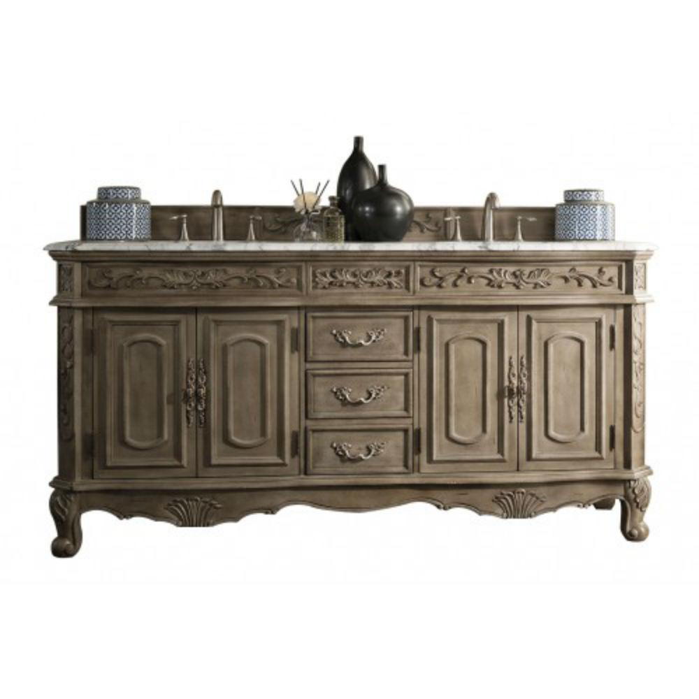James Martin Signature Vanities Riviera 72 in. W Double Vanity in