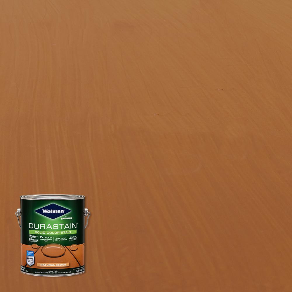 Wolman 1 gal. Durastain Cedar Exterior Wood Solid Stain (4Pack)288080 The Home Depot