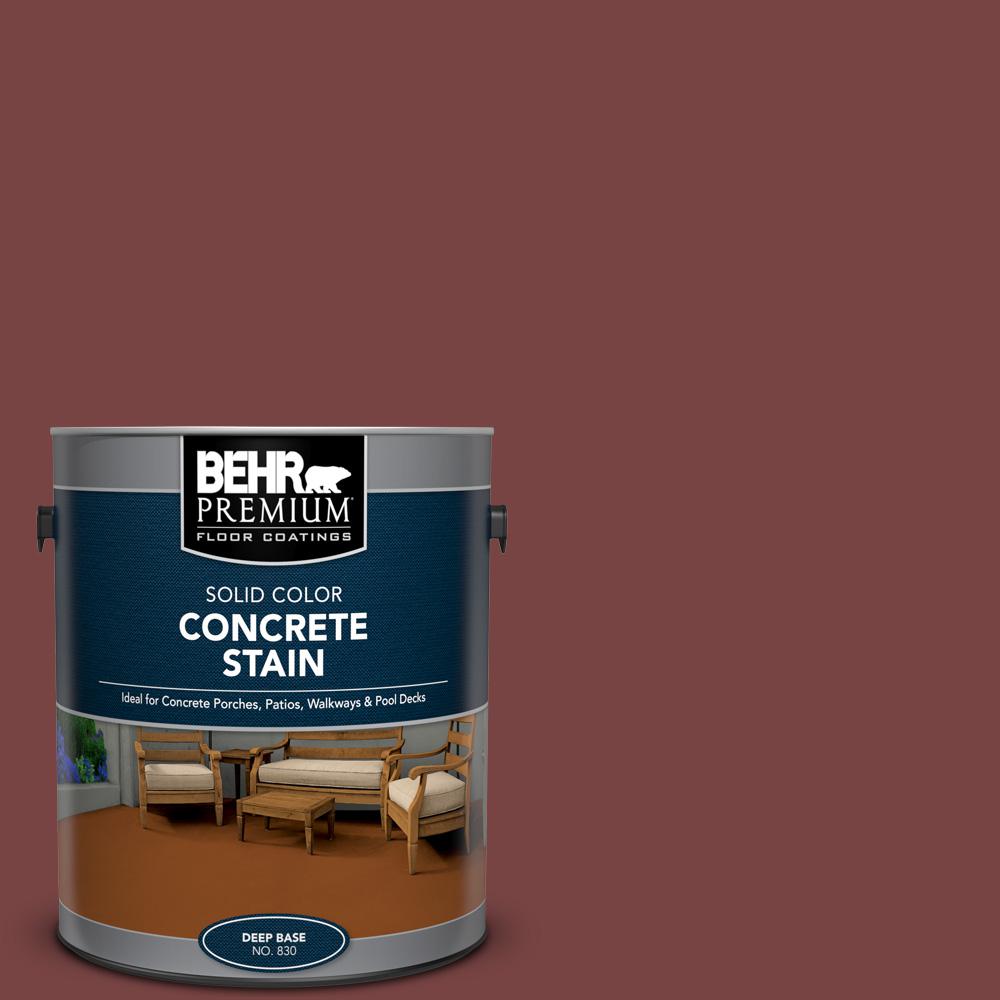 BEHR Premium 1 gal. #PFC-04 Tile Red Solid Color Flat Interior/Exterior ...