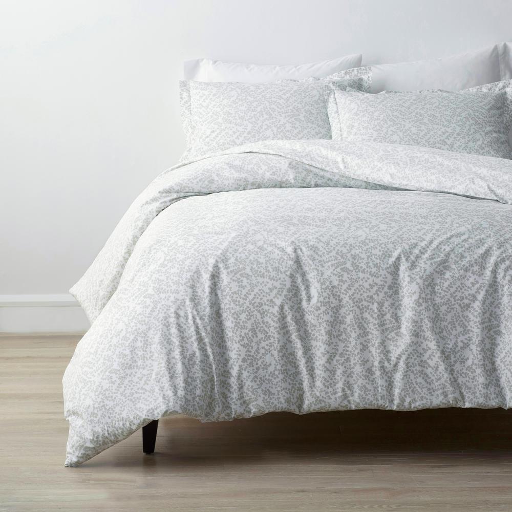 The Company Store Baby's Breath Pearl Gray Botanical Full Organic