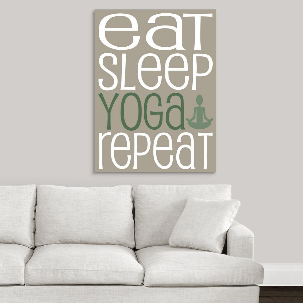Greatbigcanvas Eat Sleep Repeat Yoga By Kate Lillyson Canvas
