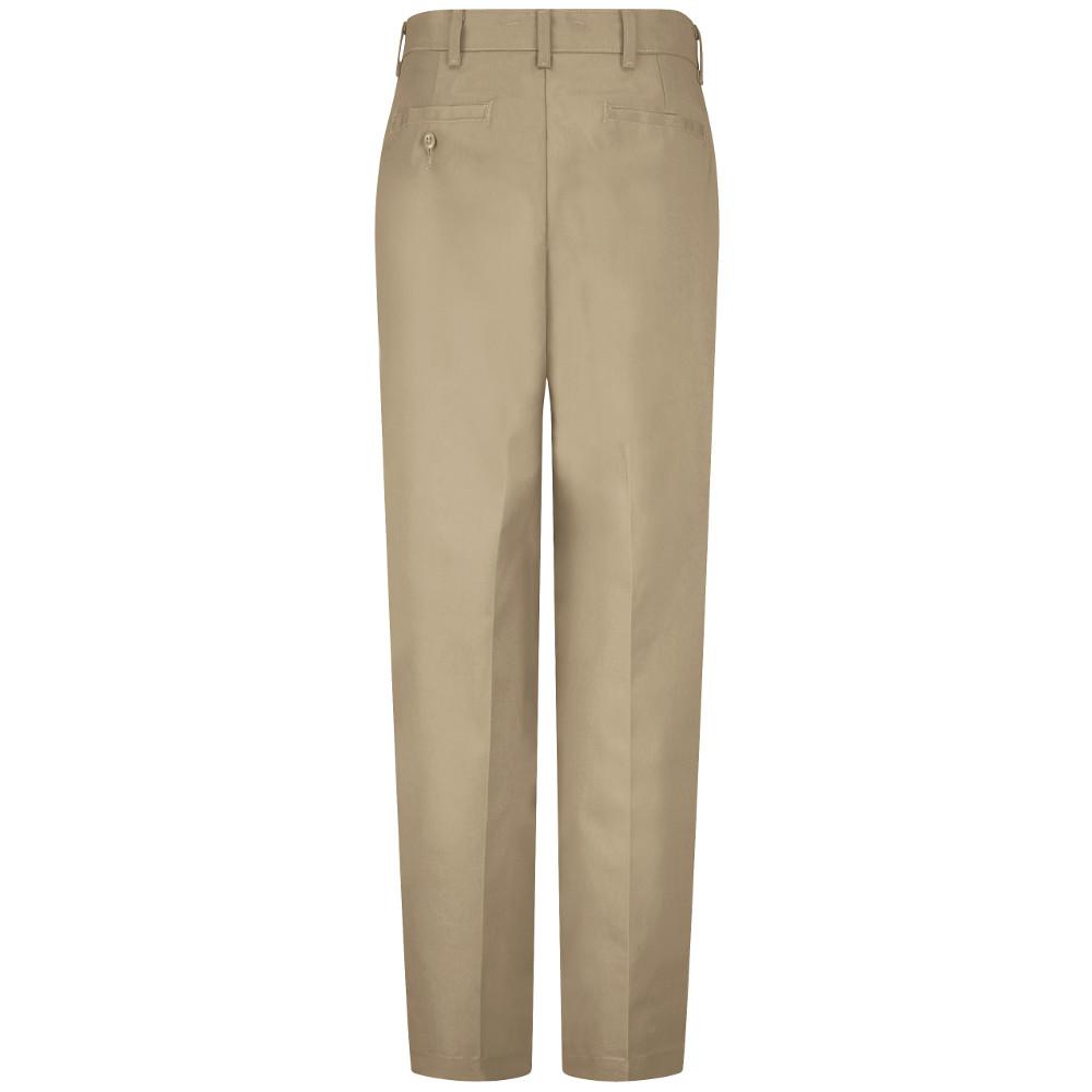 Khaki Pleated Work Pant-PT32KH 32 34 