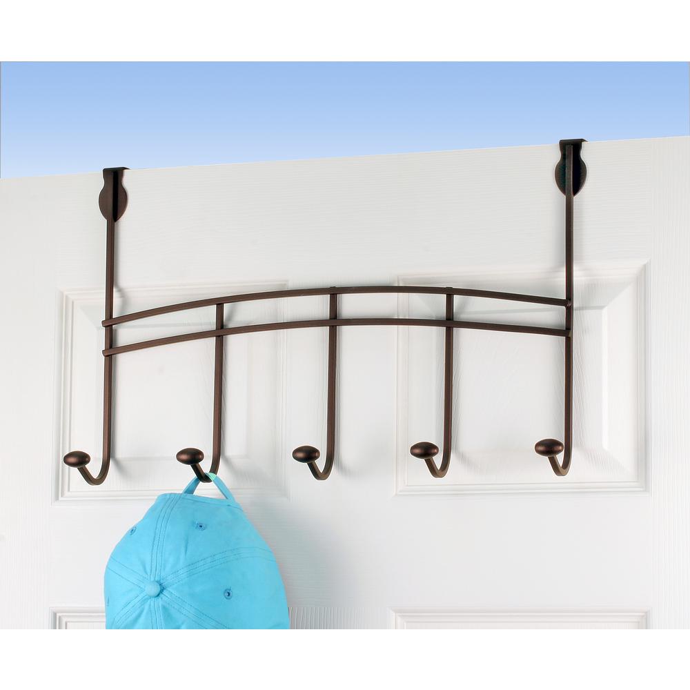 Spectrum Bronze Duchess 191/2 in. L Decorative 5Hook Over the Door Rack70524 The Home Depot