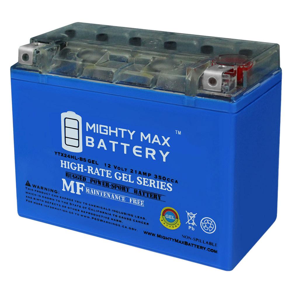 MIGHTY MAX BATTERY 12-Volt 21 Ah 350 CCA GEL Rechargeable Sealed Lead ...