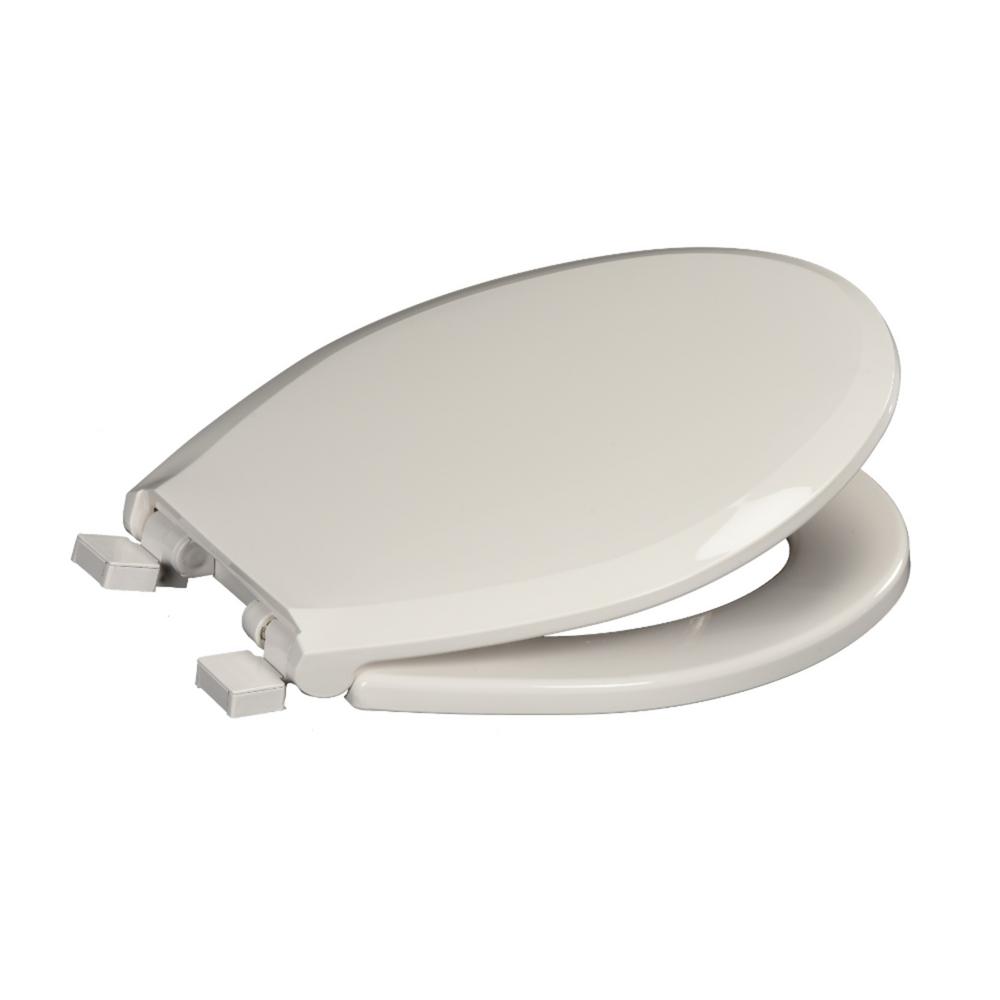Round Closed Front Toilet Seat with Safety Close in WhiteDS3700SC001