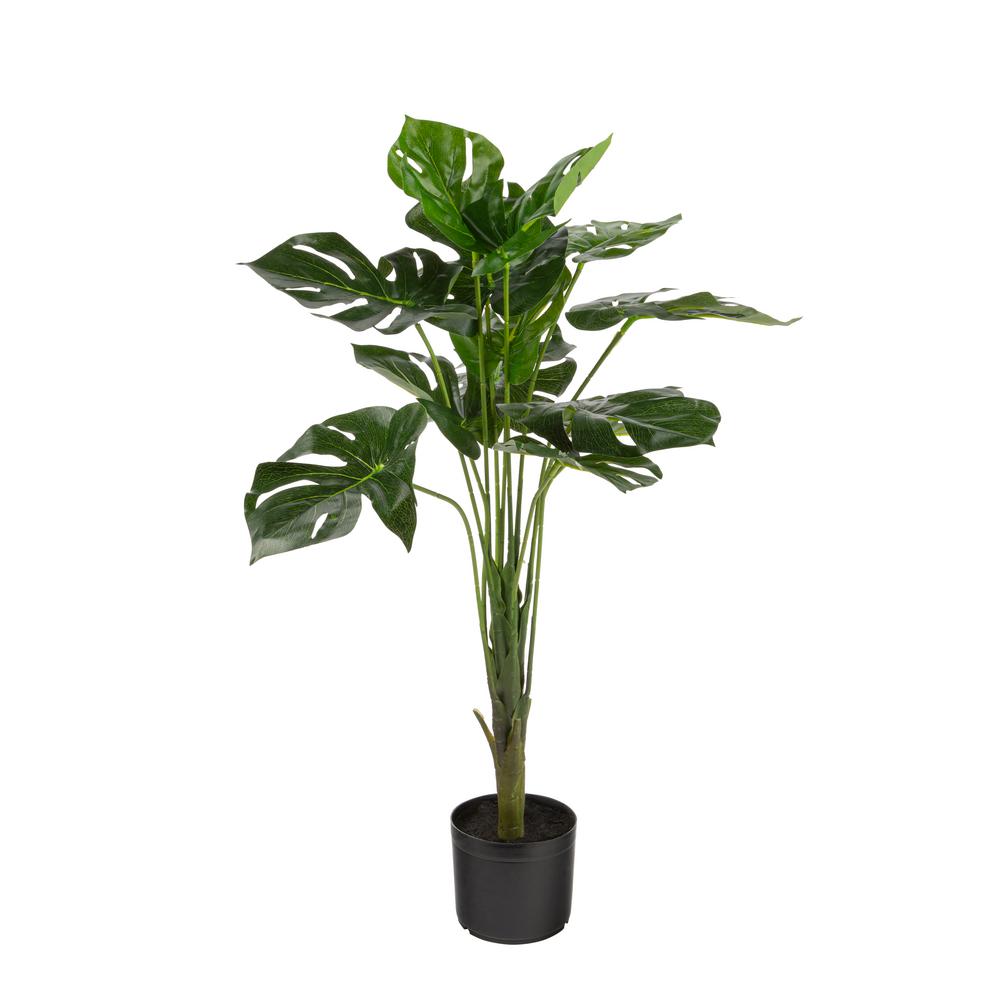 Naturae Decor 47 In. Monstera Artificial-OUT-MONS-47BC - The Home Depot