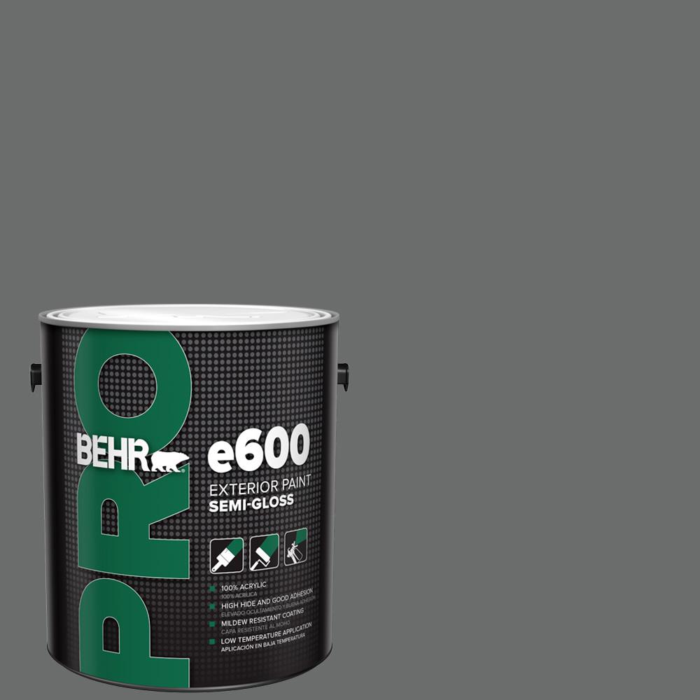 BEHR PRO 1 gal. 770F5 Dark Ash SemiGloss Acrylic Exterior Paint