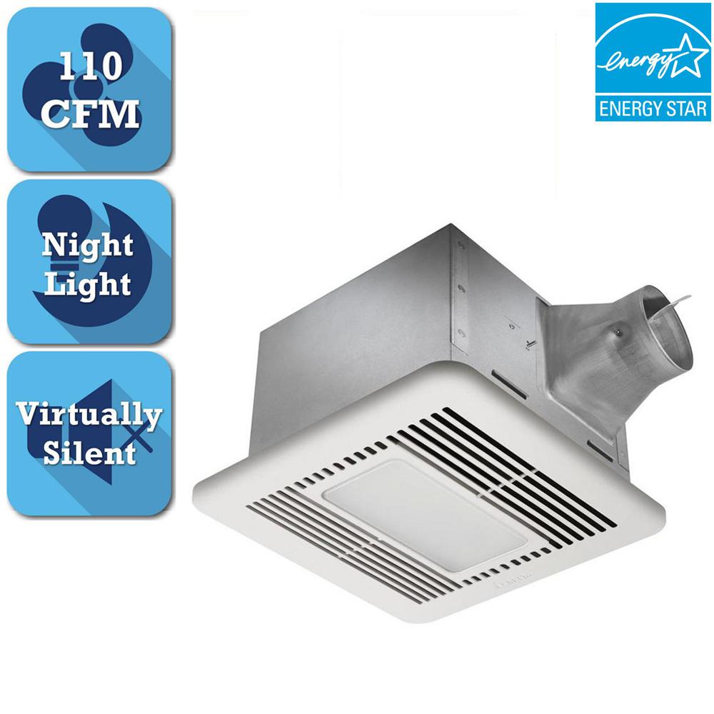 Delta Breez Signature G2 Series 110 Cfm Ceiling Bathroom Exhaust Fan Delta Breez Signature G2 Series 110 Cfm Ceiling Bathroom Exhaust Fan With Led Light And Night