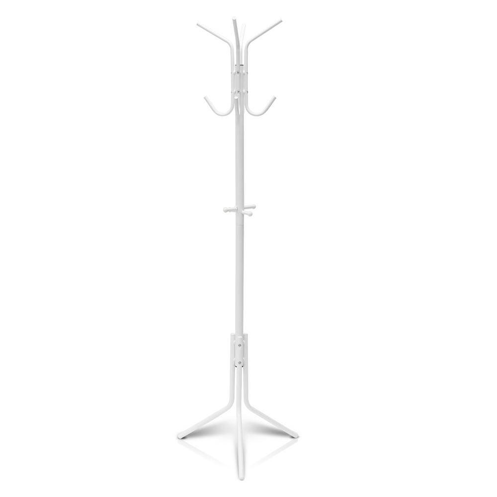 Furinno Yijin White Metal Hat and Coat Stand by Furinno