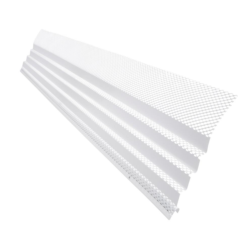 Amerimax Home Products 3 Ft White Solid Gutter Cover 85323 The Home Depot