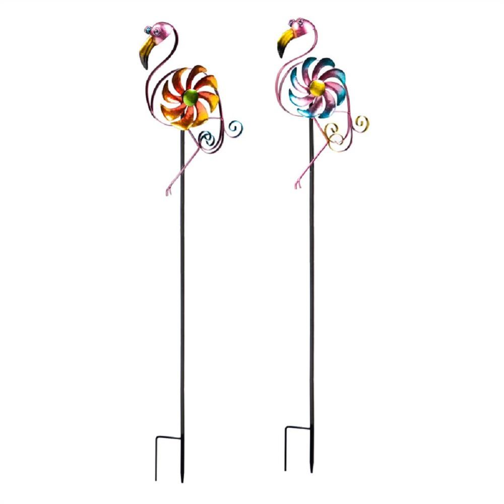 Evergreen Flamingo 4 Ft Assorted Wind Spinners 47m1077 The Home Depot Evergreen Flamingo 4 Ft Assorted Wind Spinners