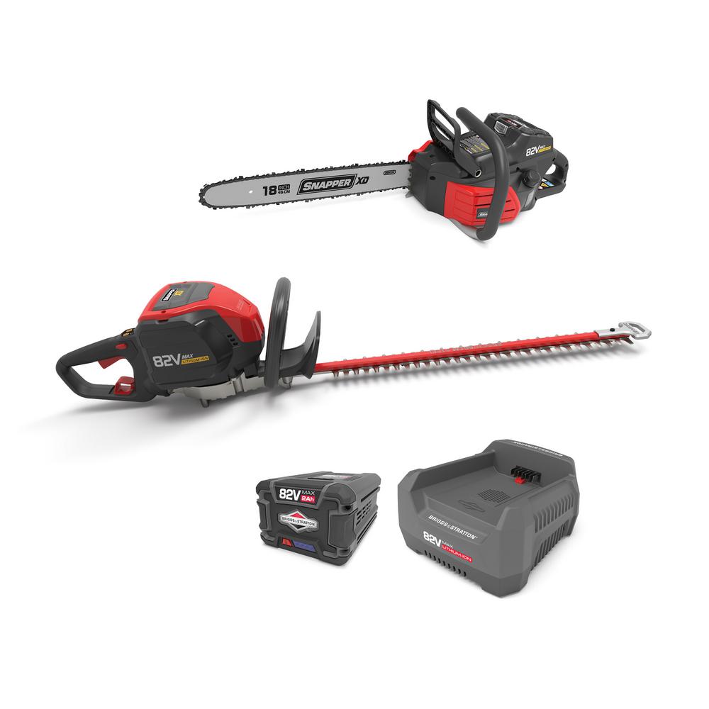 Snapper 18 in. Chain Saw 2 Ah Battery XD 82Volt Cordless LithiumIon