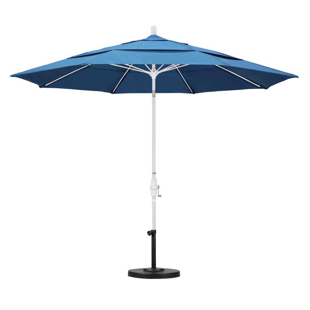 California Umbrella 11 ft. Fiberglass Collar Tilt Double Vented Patio