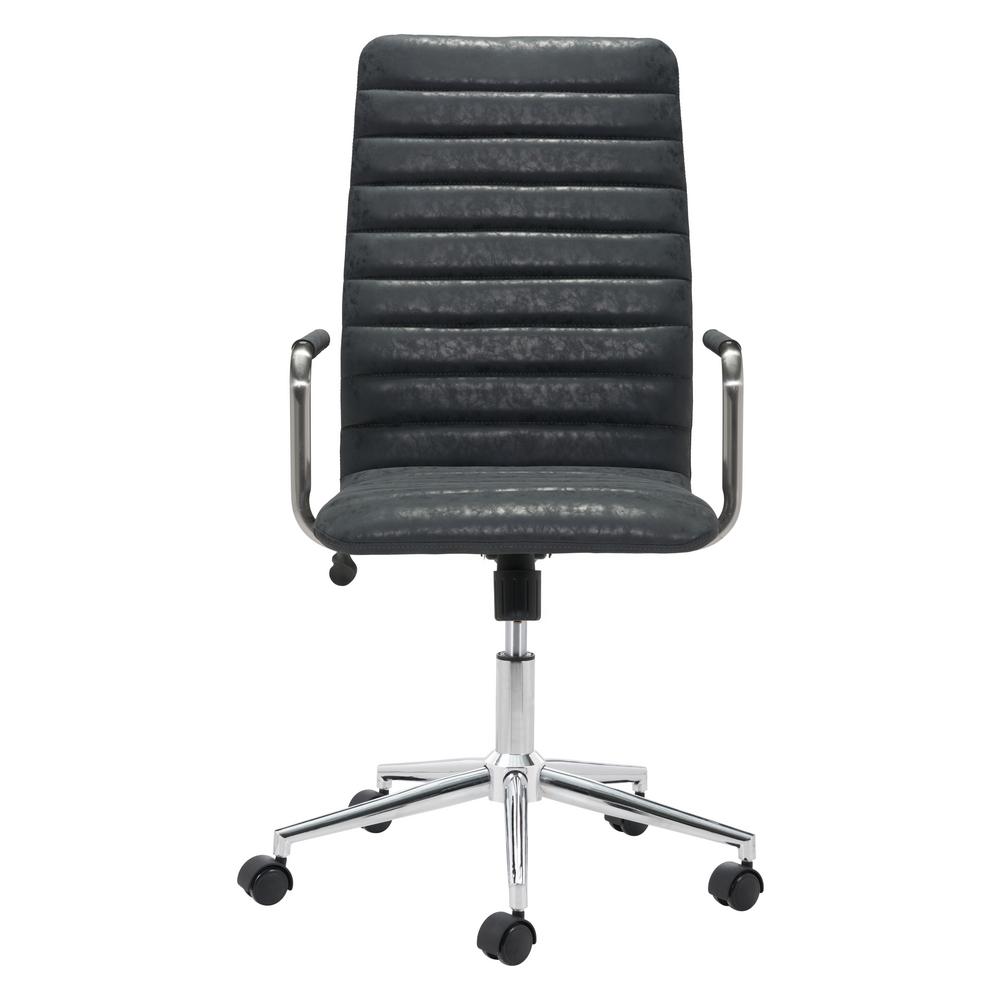 Zuo Pivot Vintage Black Office Chair 100772 The Home Depot