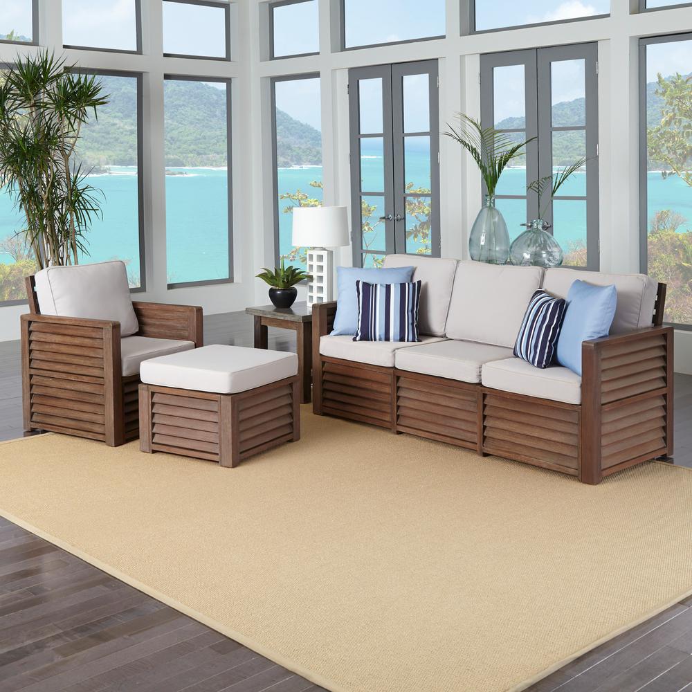 Home Decorators Collection Riemann Blue Polyester Sofa9419200310 The Home Depot