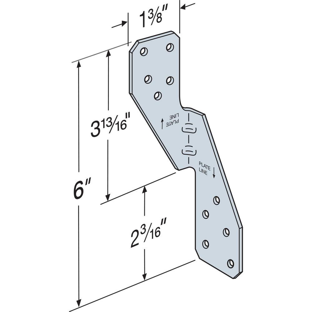 Simpson Strong-Tie H2.5A 18-Gauge ZMAX Galvanized Hurricane Tie – EX-tremes