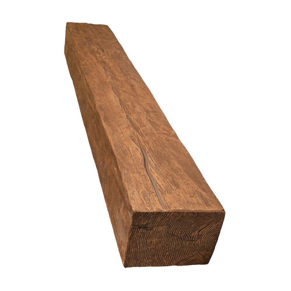 American Pro Decor 6 in. x 8 in. x 5 ft. Pecan Riverwood Faux Wood Beam