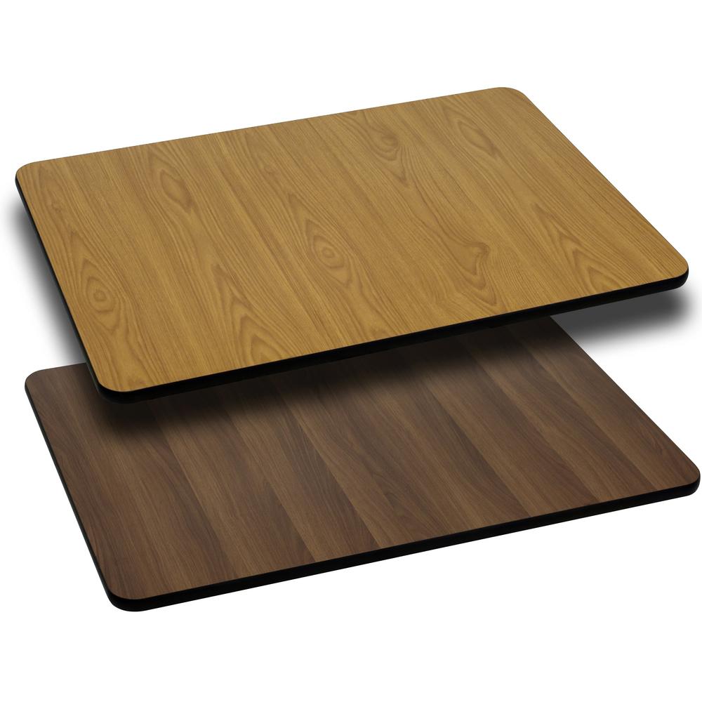 Flash Furniture 30" x 60" Rectangular Table Top with Reversible Laminate Top, Multiple Colors