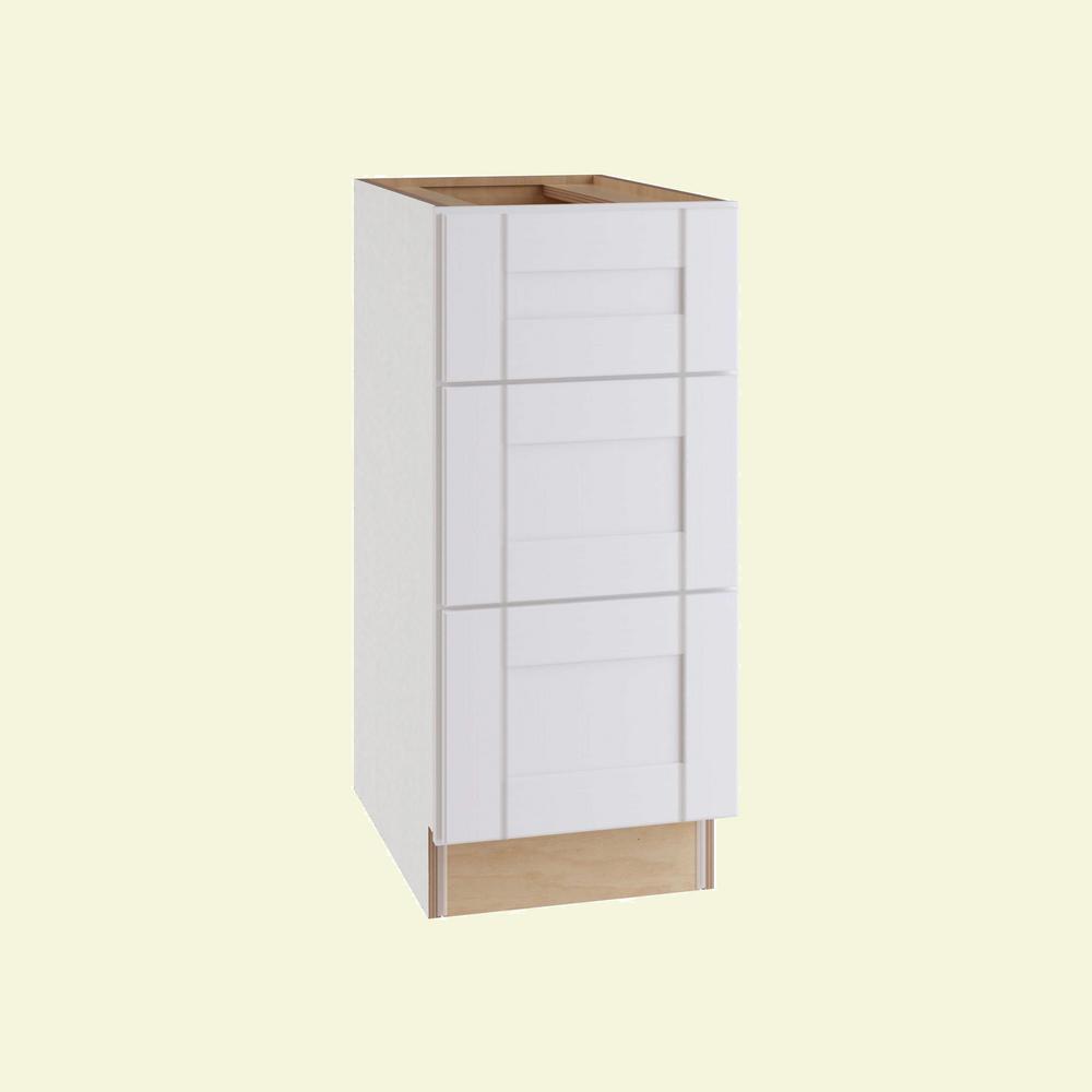 ALL WOOD CABINETRY LLC Express Assembled 12 in. x 34.5 in. x 24 in. Drawer Base Cabinet in Vesper White was $314.88 now $218.75 (31.0% off)