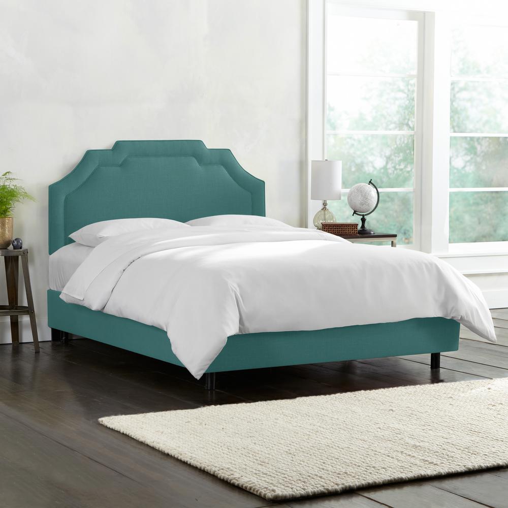 Linen Laguna California King Upholstered Border Bed 244BEDLNNLGN - The ...