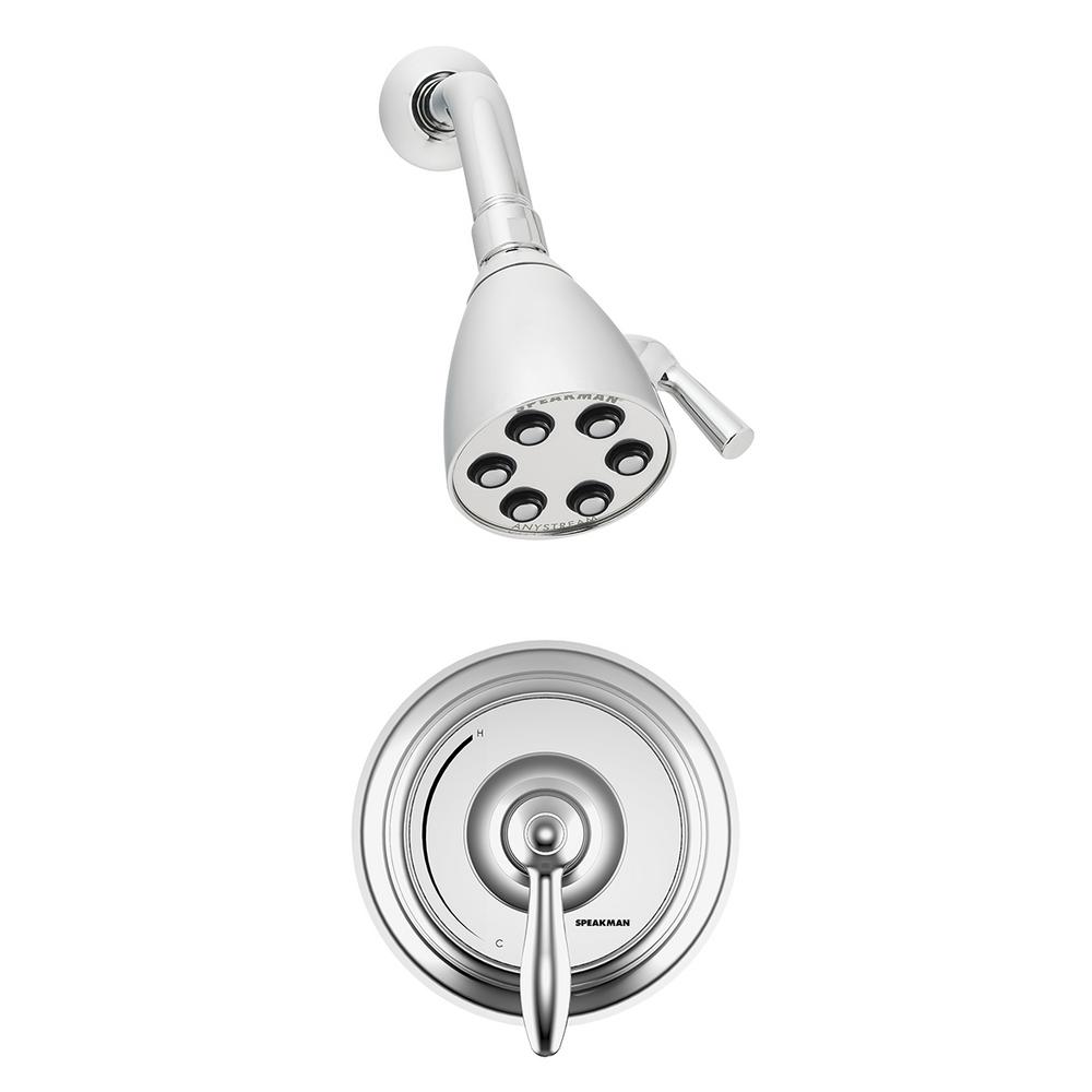 Speakman SentinelPro SingleHandle 3Spray Round Shower Faucet in