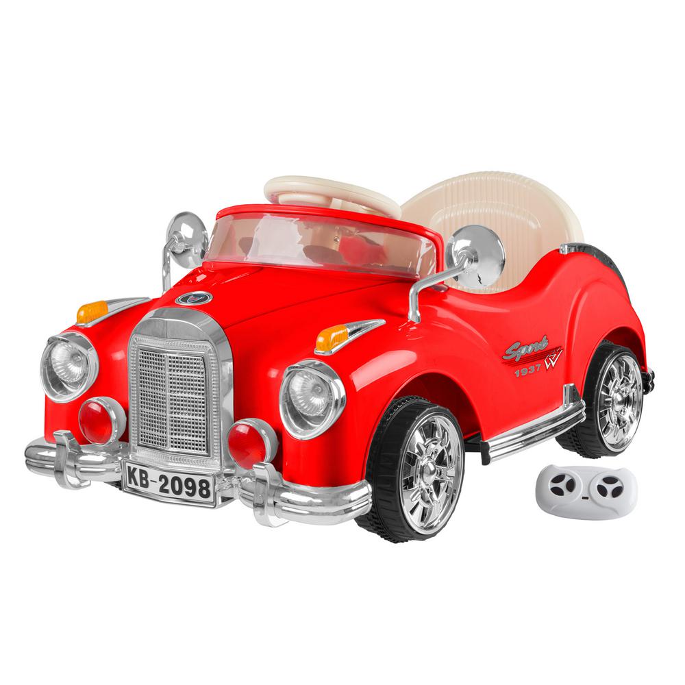 red play car