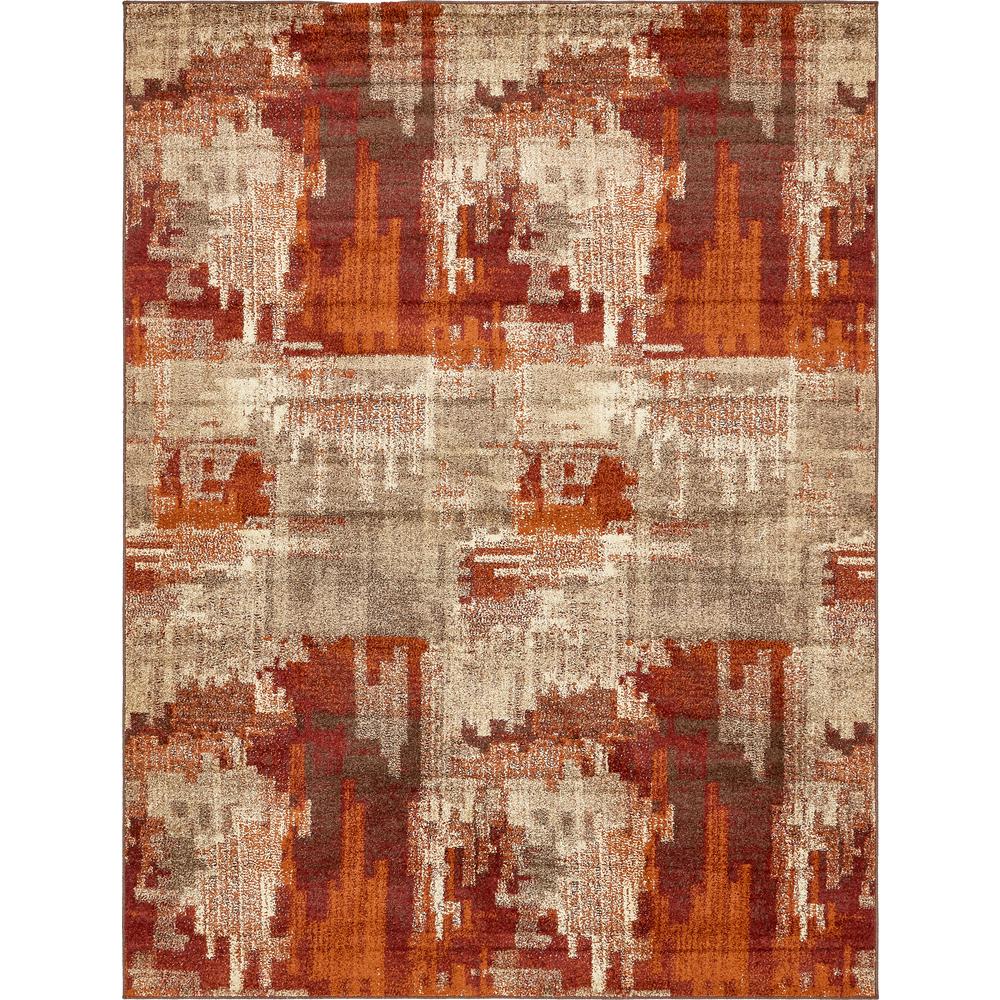 Unique Loom Autumn Cinnamon Multi 9' 0 x 12' 0 Area Rug ...