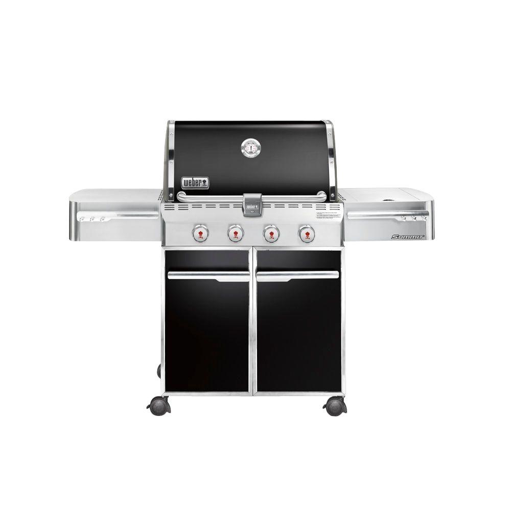 Weber Summit E 420 4 Burner Propane Gas Grill In Black 7121001 The   Weber Propane Grills 7121001 64 1000 