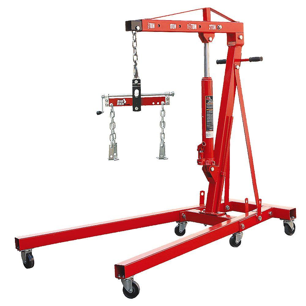 Big Red 2-Ton Foldable Engine Crane with Load Leveler by Big Red