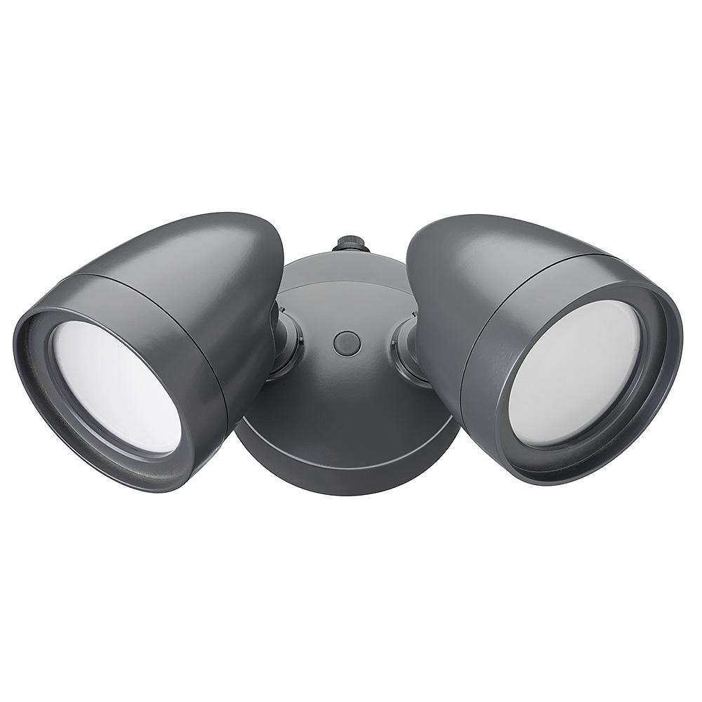 ETi 2Head Dusk to Dawn Bronze Outdoor Integrated LED Security Flood