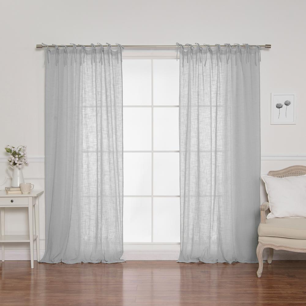 Best Home Fashion 84 In L Cotton Gauze Curtains Mint 2 Pack L Cotton Gauze Curtains In Mint 2 Pack