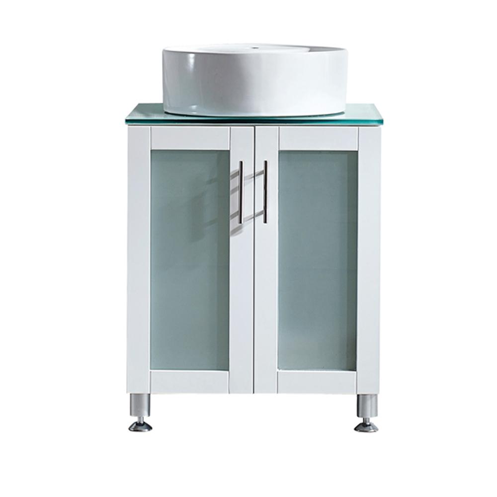 Vinnova Tuscany 24 In W X 22 D 30 H Vanity White With Vinnova Tuscany 24 In W X 22 D 30 H
