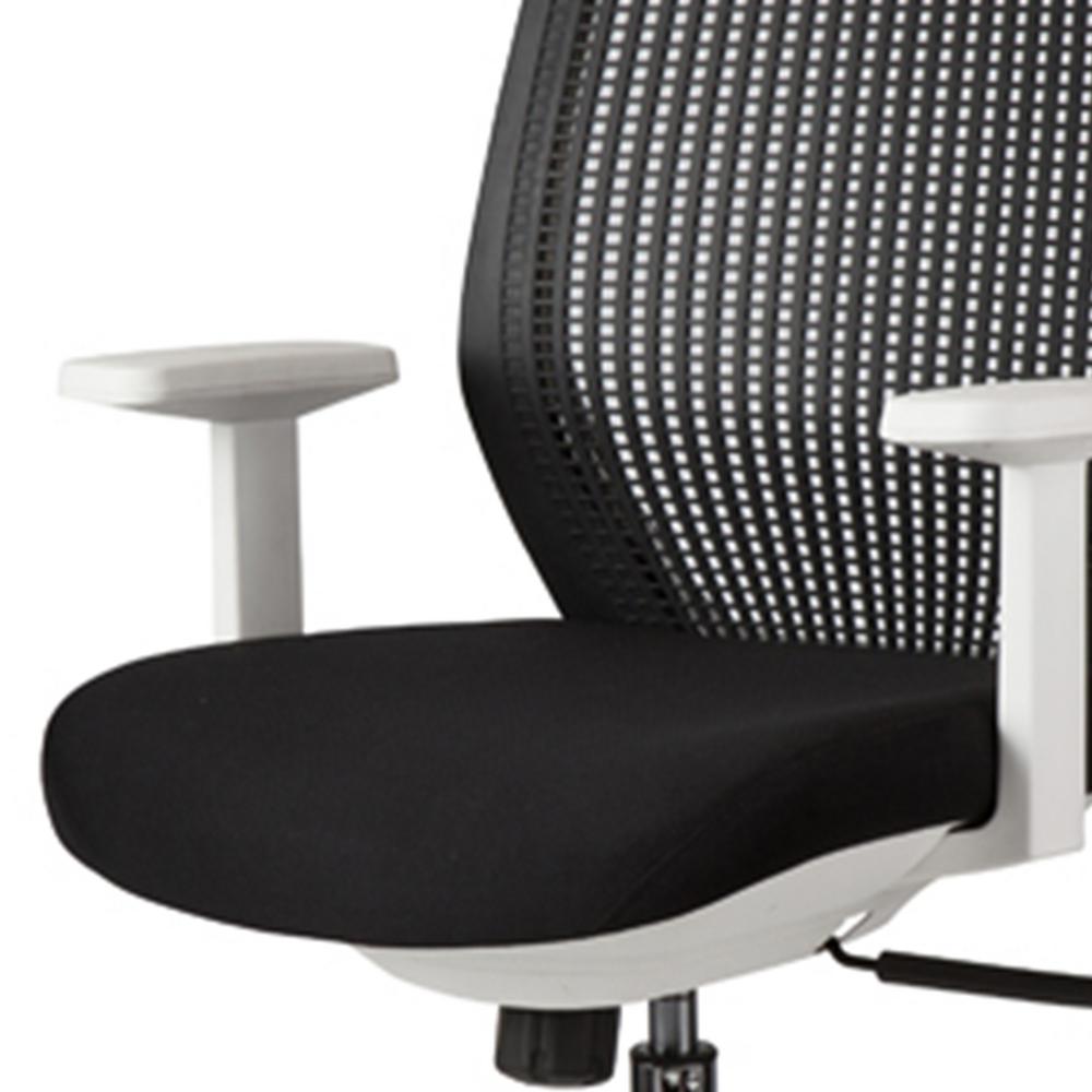 Homeroots Valerie Modern Black And White Office Chair 283772 The Home Depot