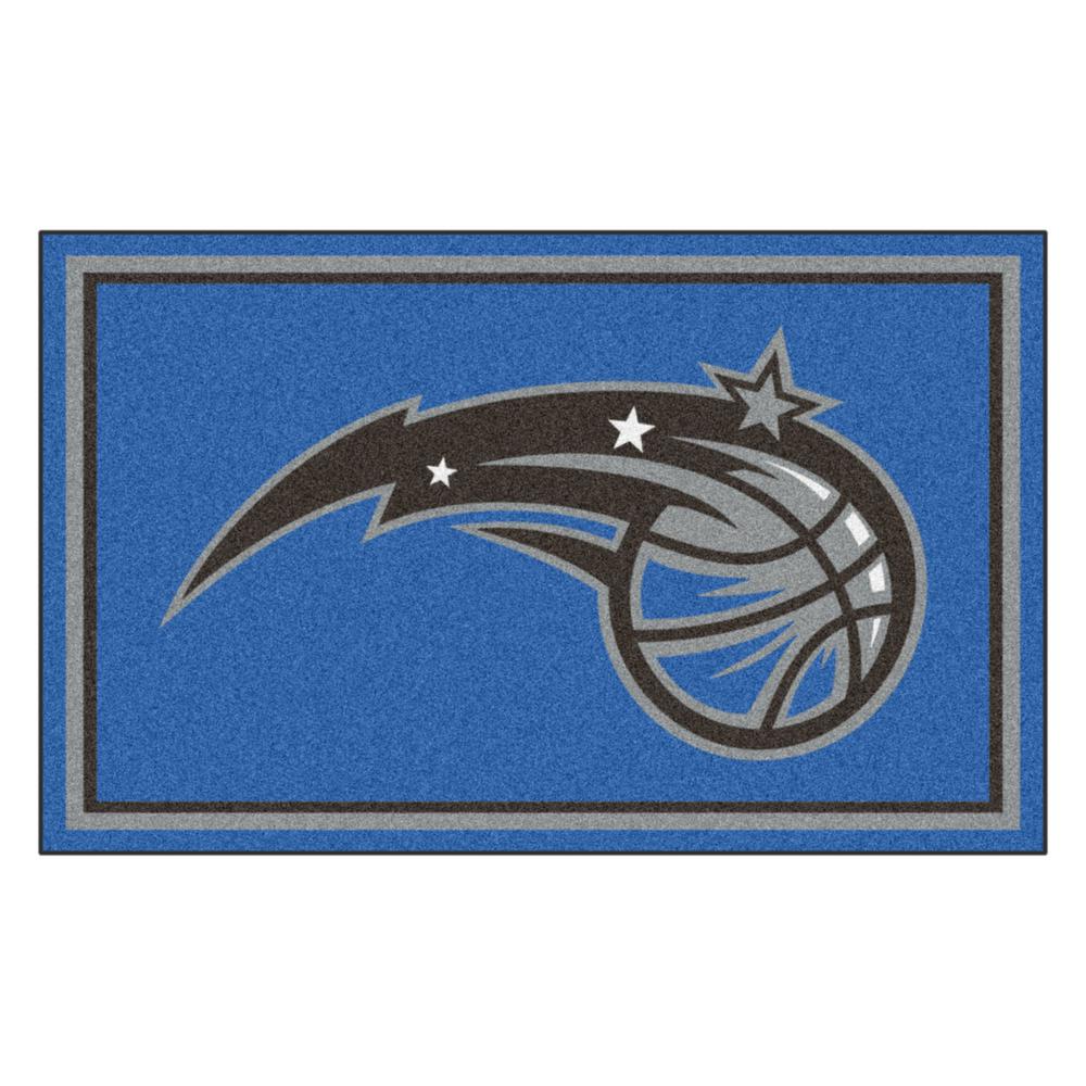Fanmats Nba Orlando Magic Blue 4 Ft X 6 Area Rug 20439 The Nba Orlando Magic Blue 4 Ft X 6 Area Rug