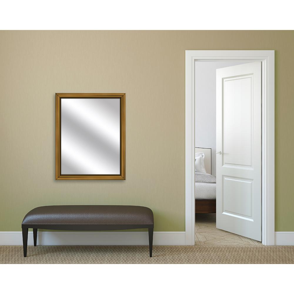 32 75 In X 26 Antique Gold Framed Mirror