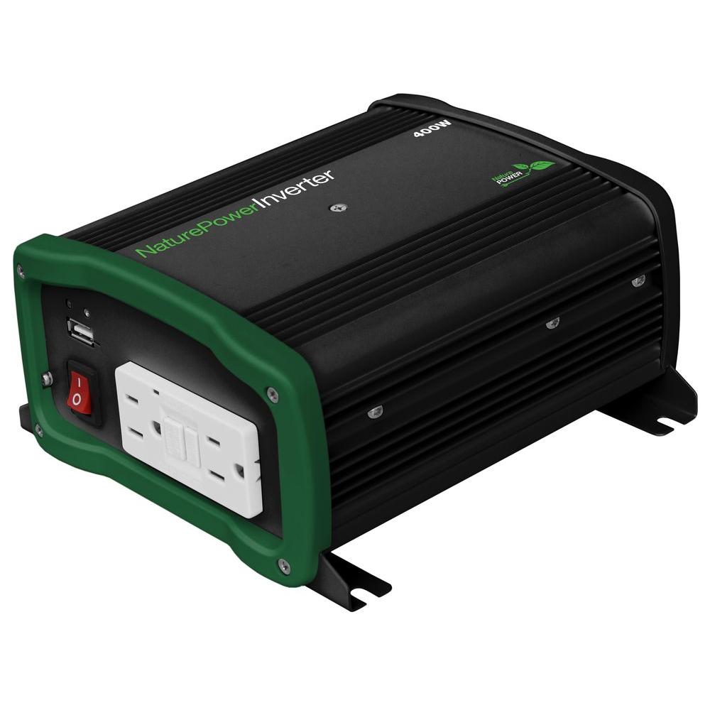 Nature Power 400-Watt Pure Sine Wave Inverter-38304 - The Home Depot