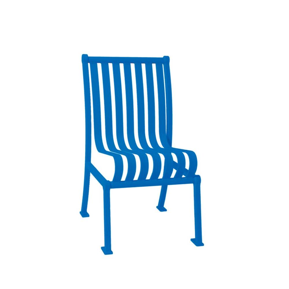 Ultra Play Hamilton Blue Portable Vertical Slats Commercial Park Patio Chair... by Ultra Play