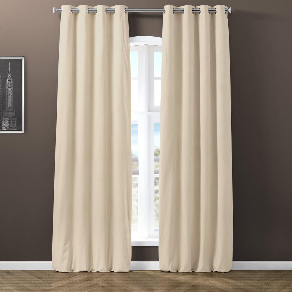 Exclusive Fabrics & Furnishings Blackout Signature Warm Black Grommet