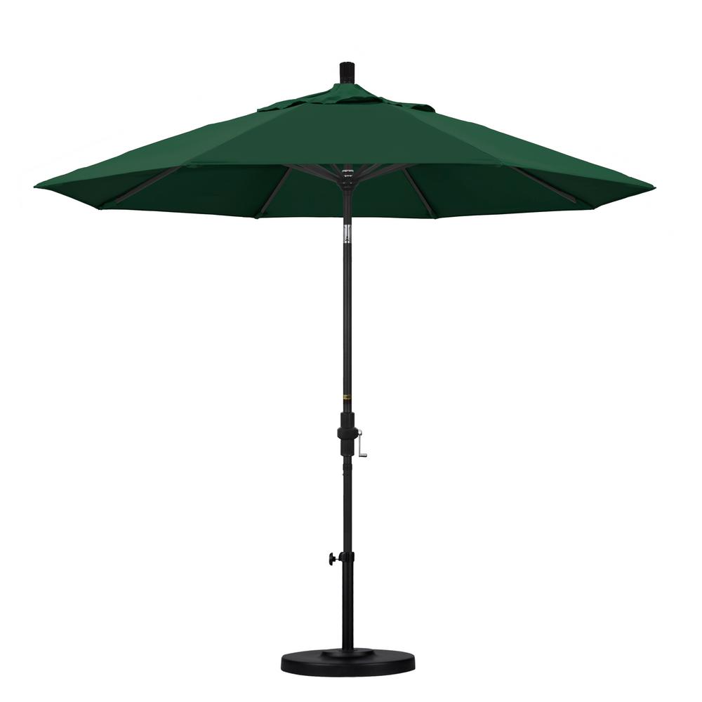 california-umbrella-9-ft-aluminum-collar-tilt-patio-umbrella-in-hunter