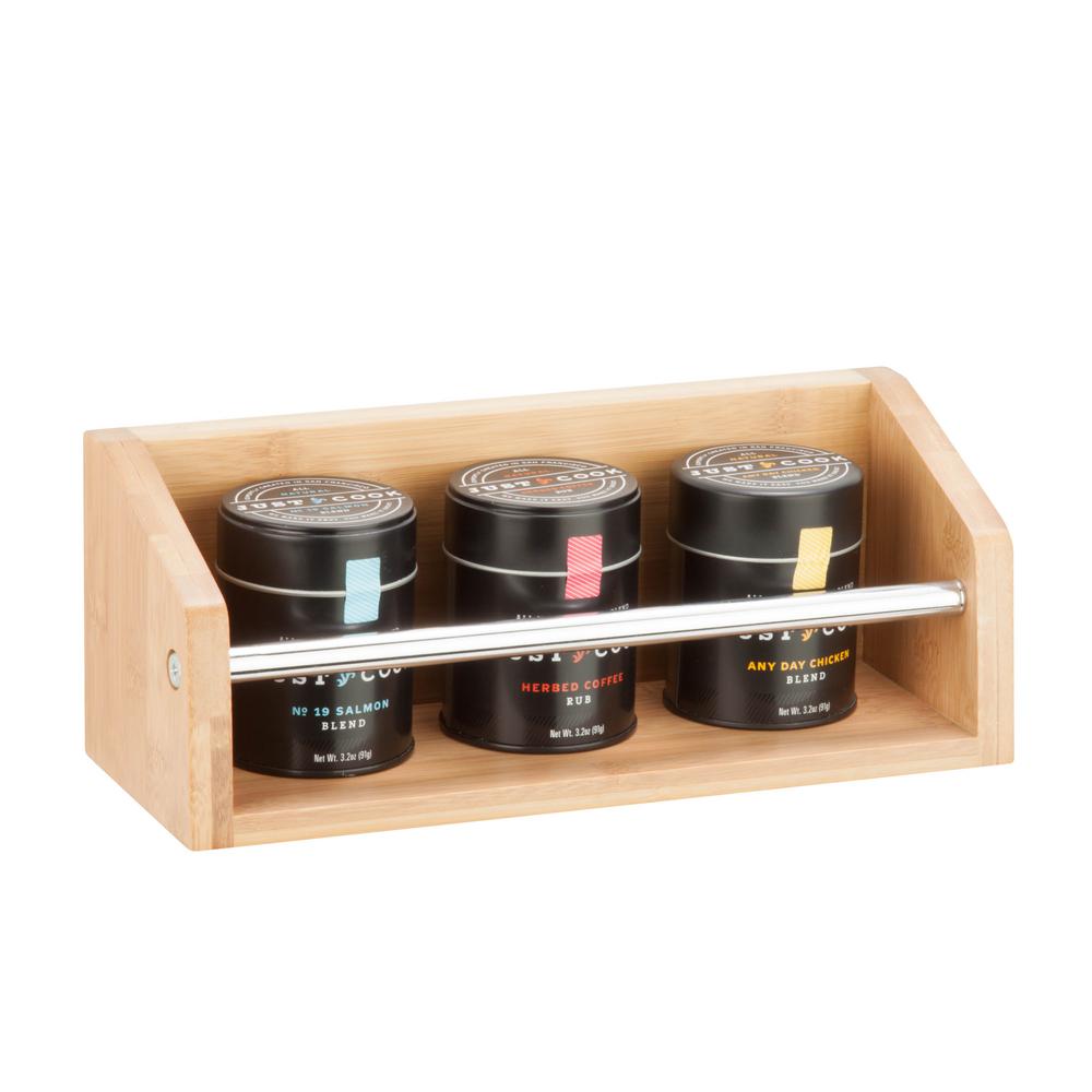 HoneyCanDo Wall Ledge 4.53 in. W x 4.53 in. H x 11.81 in. L Bamboo