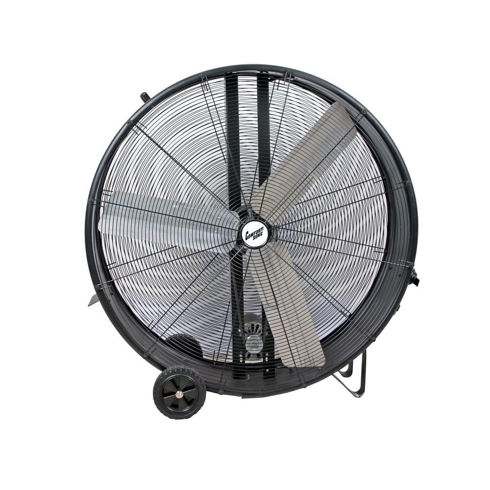 Comfort Zone 42 in. 3Speed Industrial Drum FanCZMC42 The Home Depot
