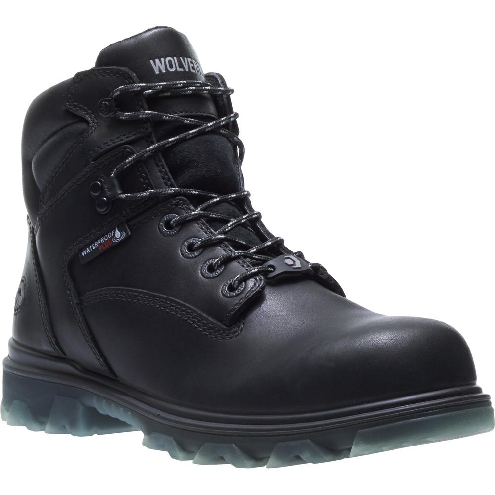 wolverine men's black boots