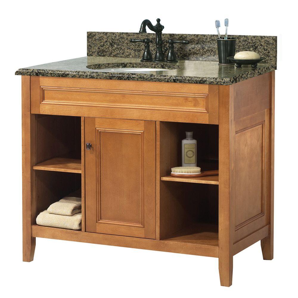 Foremost Exhibit 37 in. W x 22 in. D Vanity in Rich Cinnamon with